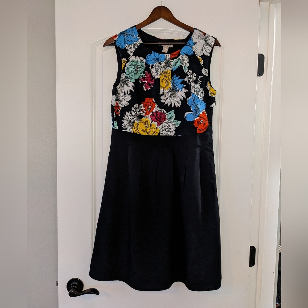 Banana Republic - Floral & Navy Dress